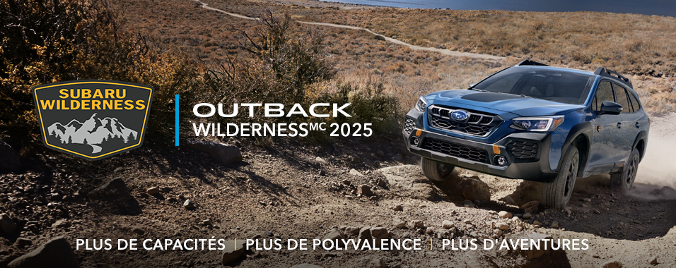 Outback Wilderness 2025 parcourant un sentier hors piste.